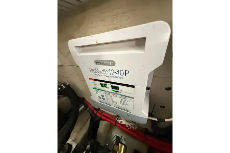 Slide: The Image of ProMariner ProNautic 1240P charger in 2009 Sea Ray 350 Sundancer boat. - 31