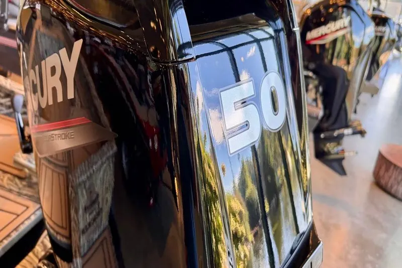 Slide: The Image of Mercury 50 horsepower outboard motor on Tracker Grizzly 1650 T Prairie Wings Edition, 2026 model. - 4