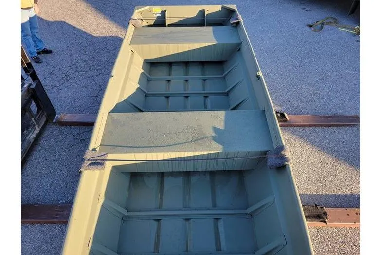 Slide: The Image of 2024 Polar Kraft 1436 Jon Boat with trailer, Yamaha 9.9 hp, 15" transom. - 3