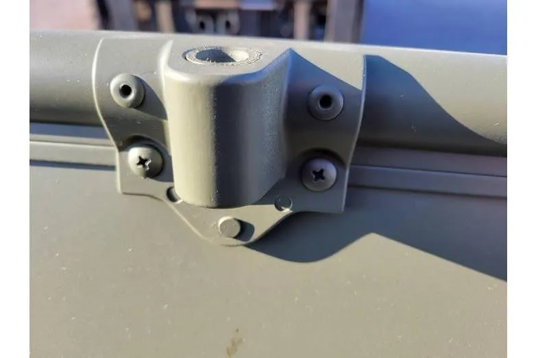 Slide: The Image of Close-up of a 2024 Polar Kraft 1436 Jon Boat's metal fixture detail. - 5