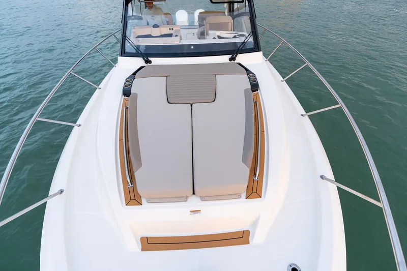 Slide: The Image of Manufacturer Provided Image: 2026 Boston Whaler 365 Conquest cruising swiftly on open water. - 8