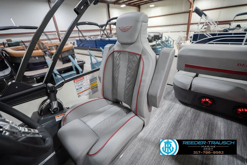 Slide: The Image of 2026 Bennington 22 ML boat interior with luxurious seating and modern design. - 29