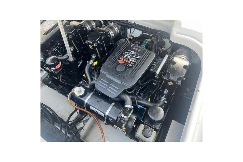 Slide: The Image of Engine of 2007 Crownline 320 LS boat, showcasing detailed components and layout. - 27