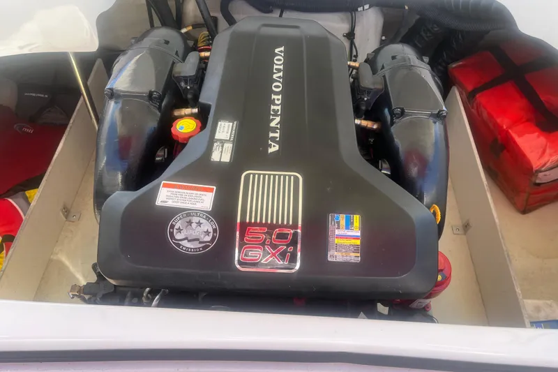Slide: The Image of Volvo Penta 5.0 GXi engine in a 2011 Cobalt 210 boat. - 3
