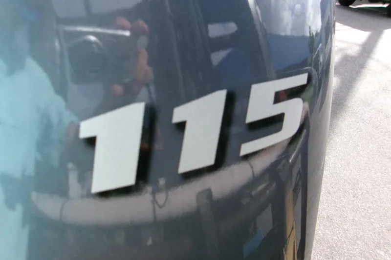 Slide: The Image of Close-up of '115' on 2026 Key West 179 FS boat exterior. - 5