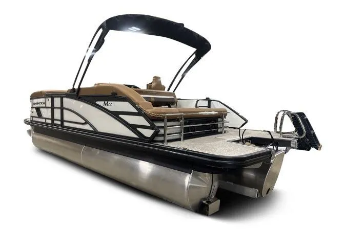 Slide: The Image of 2026 Bennington 22 MSBSF pontoon boat with sleek design and modern features. - 7