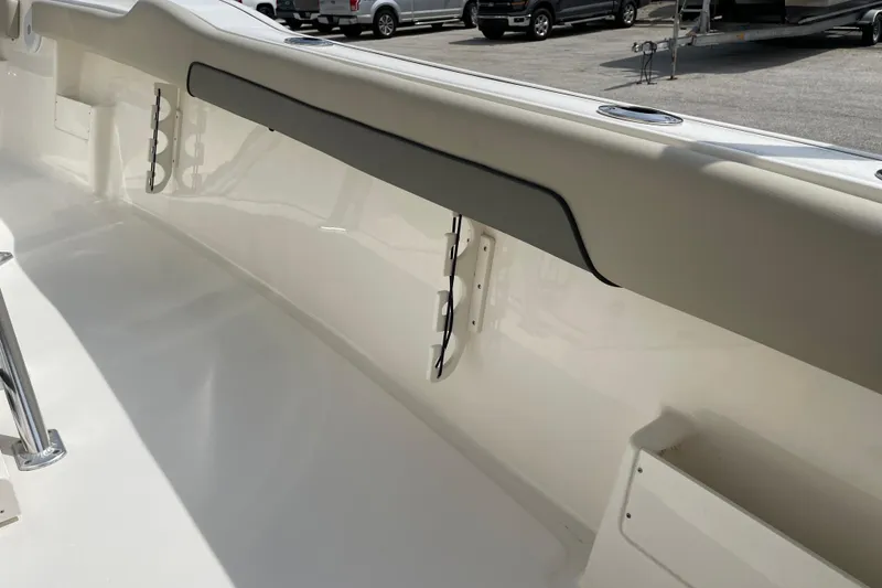 Slide: The Image of 2024 Key West 239 FS boat interior detail with sleek design and modern features. - 33