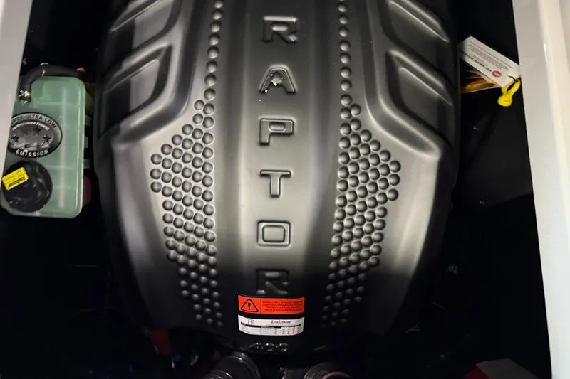 Slide: The Image of 2026 Moomba Craz engine with Raptor branding, showcasing powerful performance features. - 13