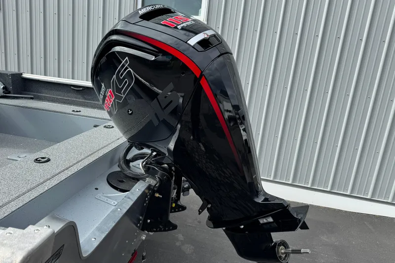 Slide: The Image of 2026 Lund 1800 Explorer Sport with Mercury 115 Pro XS outboard motor. - 3