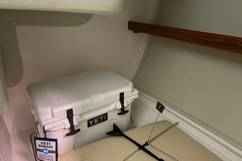 Slide: The Image of Interior of 2014 J Boats J/100 with Yeti cooler secured inside. - 40