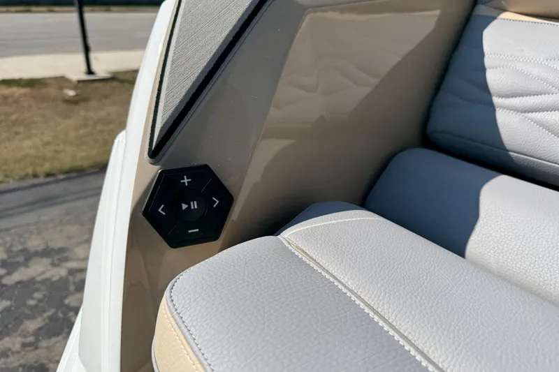 Slide: The Image of 2026 Supra SL 450 interior with hexagonal control panel and luxurious leather seating. - 18