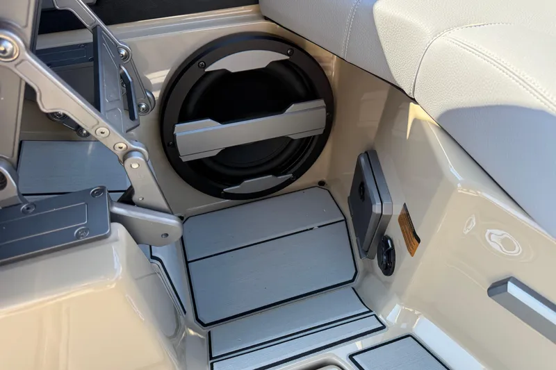 Slide: The Image of 2026 Supra SL 450 interior with speaker and seating detail. - 42