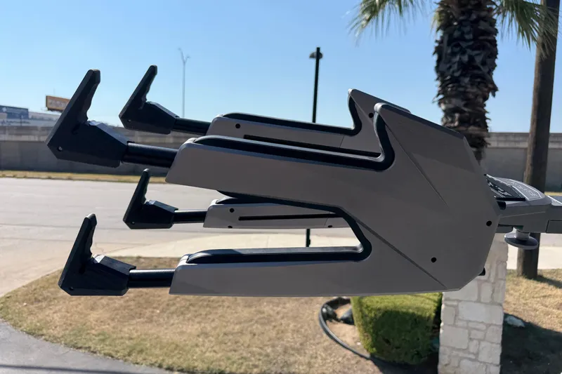 Slide: The Image of 2026 Supra SL 450 futuristic robotic arm in outdoor setting. - 49