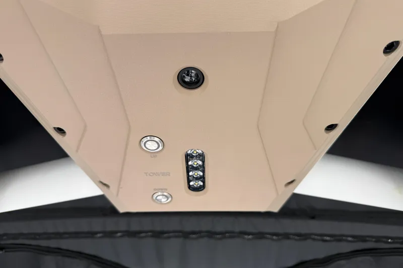 Slide: The Image of 2026 Supra SL 450 interior detail with control buttons and LED lights. - 53