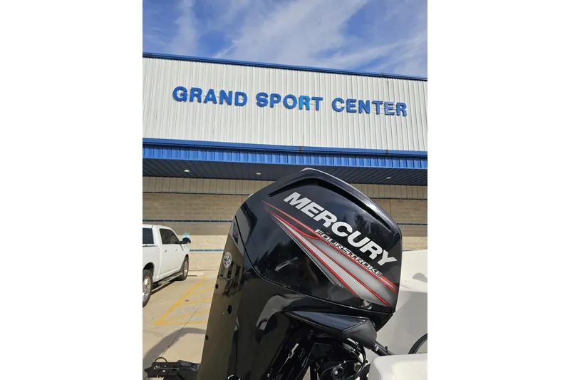 Slide: The Image of 2016 Bayliner Element F18 with Mercury engine at Grand Sport Center. - 46