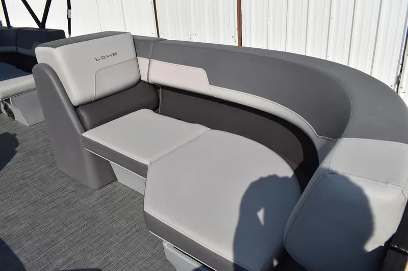 Slide: The Image of 2026 Lowe LS 170 boat seat with sleek, modern design and comfortable upholstery. - 13