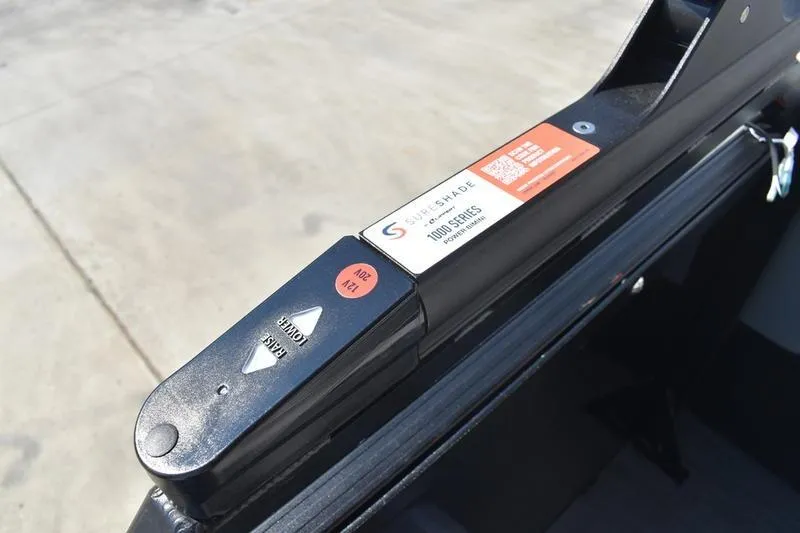 Slide: The Image of Control panel of a 2026 Lowe SS 230 boat, featuring a power switch and label. - 27