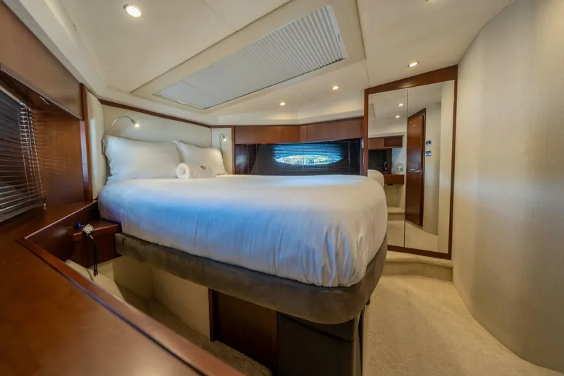 Slide: The Image of Luxurious bedroom interior of 2012 Princess 64 Flybridge Motor Yacht. - 41