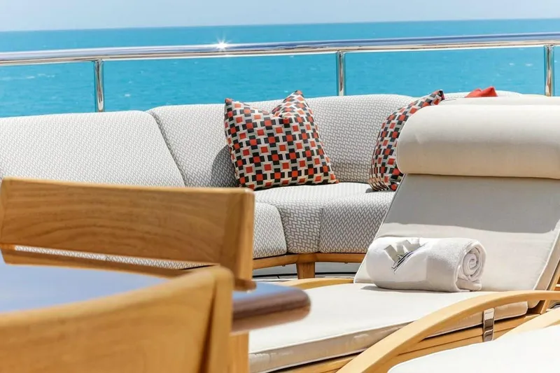 Slide: The Image of Luxurious bathroom interior on 2013 Feadship motor yacht, featuring modern shower and elegant design. - 31