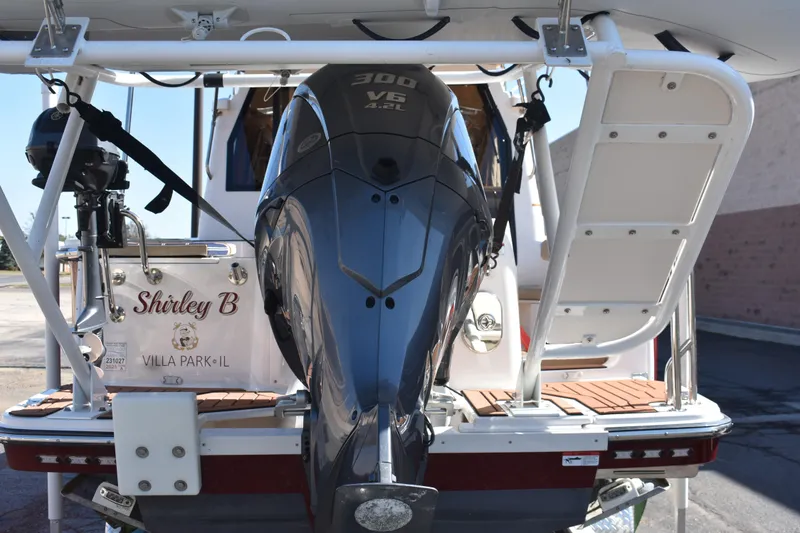 Slide: The Image of 2024 Ranger Tugs R-27 boat with powerful 300 V6 engine, named "Shirley B," Villa Park, IL. - 12