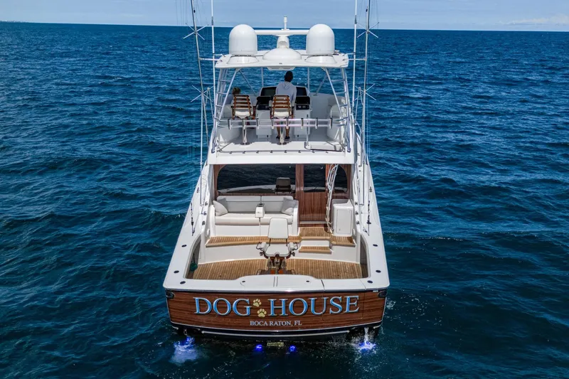 Slide: The Image of Luxury Viking yacht "Dog House" cruising on open ocean waters. - 7