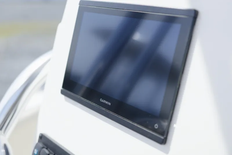 Slide: The Image of Garmin display on 2026 Key West 203 FS boat dashboard. - 19