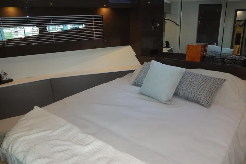 Slide: The Image of Luxurious bedroom interior of 2021 Cruisers Yachts 50 Cantius with modern decor. - 41