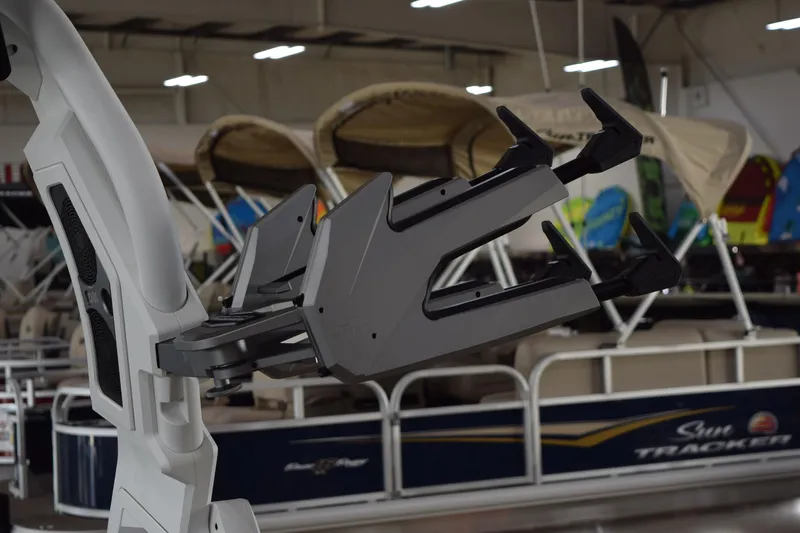Slide: The Image of 2025 Supra SA boat accessory in showroom, featuring advanced design and technology. - 16