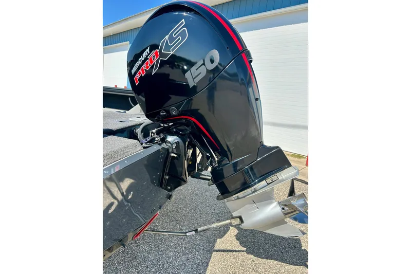 Slide: The Image of 2021 Lund 1875 Crossover XS with Mercury Pro XS 150 outboard motor. - 51