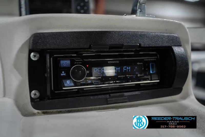 Slide: The Image of Kenwood stereo system in a 1999 Landau DX24 boat dashboard. - 37