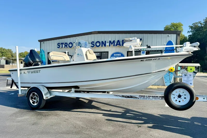 The Image of 2022 Key West 188 Bay Reef boat on trailer at Stroud & Son Marine. - 1