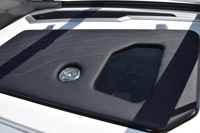 Slide: The Image of 2025 Nautique Super Air Nautique G23 Paragon Centennial Edition detail with sleek black panel. - 15