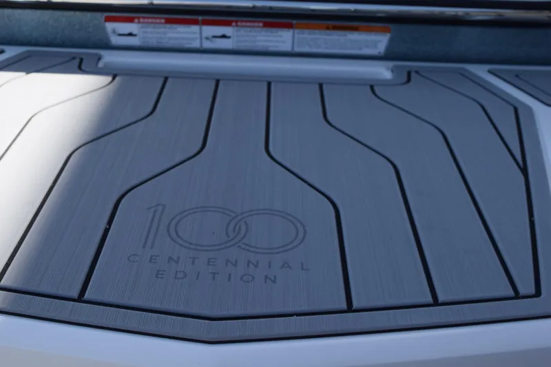 Slide: The Image of 2025 Nautique Super Air Nautique G23 Paragon Centennial Edition deck detail. - 17