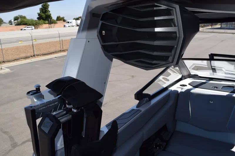 Slide: The Image of 2025 Nautique Super Air Nautique G23 Paragon interior with advanced speaker system. - 20