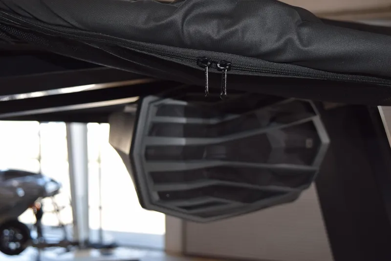 Slide: The Image of 2025 Nautique Super Air Nautique G23 speaker detail with protective cover. - 11