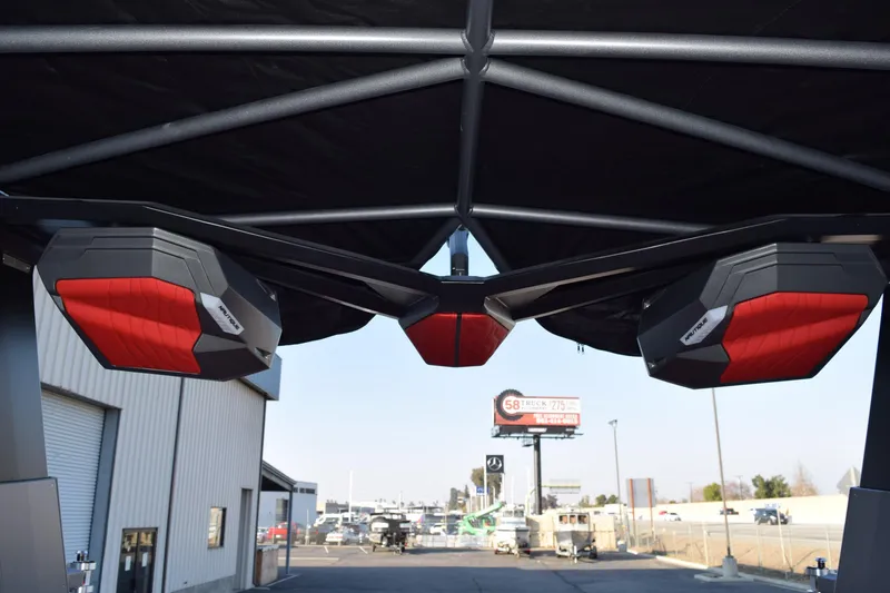 Slide: The Image of 2025 Nautique Super Air Nautique G23 speakers under canopy, showcasing modern design. - 20