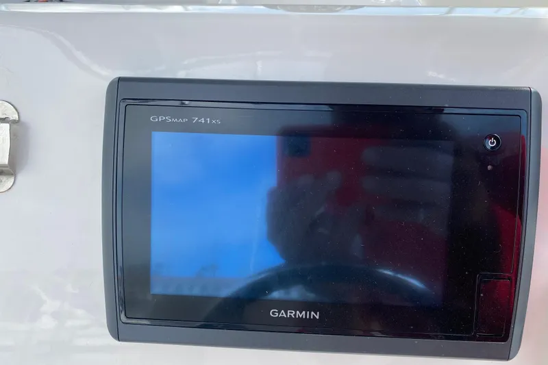 Slide: The Image of Garmin GPSMAP 741xs on 2014 Robalo R222 Center Console boat dashboard. - 19