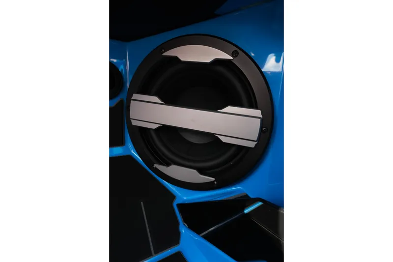 Slide: The Image of 2026 Supra SA450 speaker system in sleek blue casing. - 35