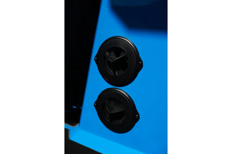 Slide: The Image of Close-up of 2026 Supra SA450 blue panel with two black circular vents. - 37