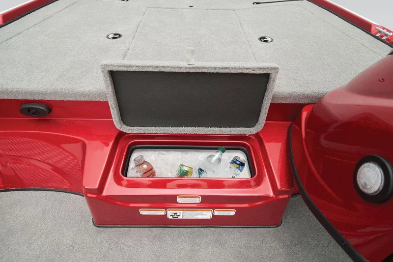 Slide: The Image of Storage compartment in 2026 Nitro Z17 boat, featuring a sleek black interior design. - 26