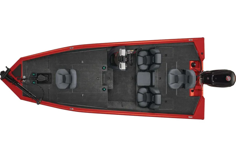 Slide: The Image of 2026 Tracker Pro Team 190 boat interior with seating and control panel. - 8