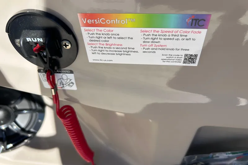 Slide: The Image of Control panel of Premier 230 Solaris RF 2026 with VersiControl instructions and safety lanyard. - 26