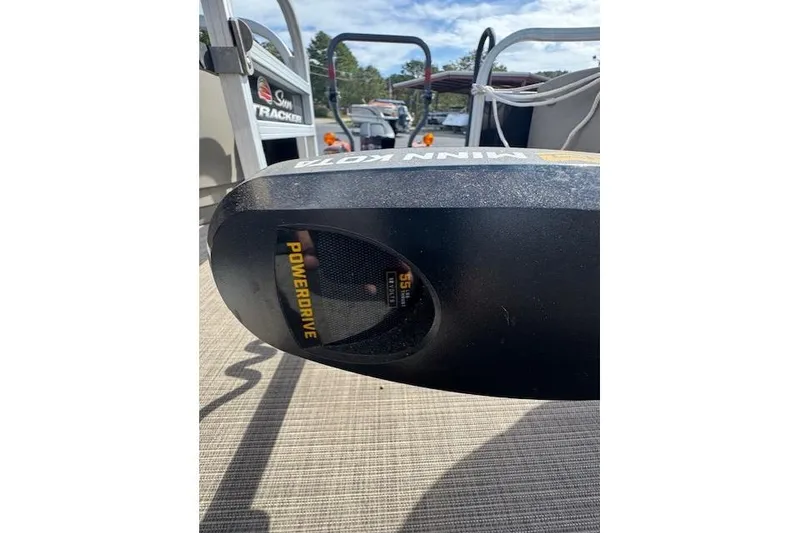 Slide: The Image of 2022 Sun Tracker Bass Buggy 18 DLX with Minn Kota PowerDrive motor. - 16