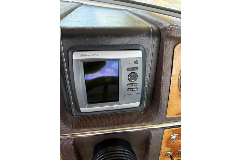 Slide: The Image of Garmin GPSmap 526s installed in 2010 Cobalt 296 boat dashboard. - 37