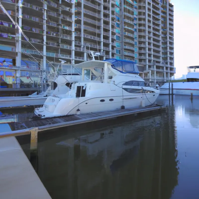 The Image of Starboard Aft photo of the Meridian 459 named LIT UP in Orange Beach, Alabama @ the WHARF - 0