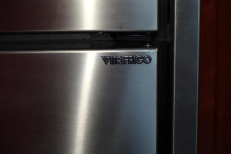 Slide: The Image of Close-up of Vitrifrigo refrigerator door in 2007 Meridian 459 model. - 103