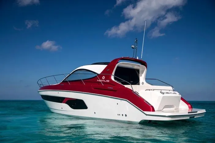 Slide: The Image of Azimut Nexus X47 2020 yacht on clear blue ocean under sunny sky. - 42