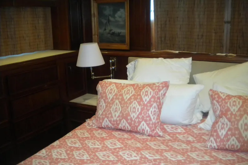 Slide: The Image of Cummins Onan generator in 1980 Hatteras 70 Motor Yacht engine room. - 28