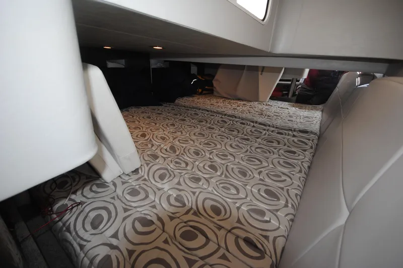 Slide: The Image of Interior of 2017 Formula 370 Super Sport yacht, featuring modern kitchen and sleek design. - 19