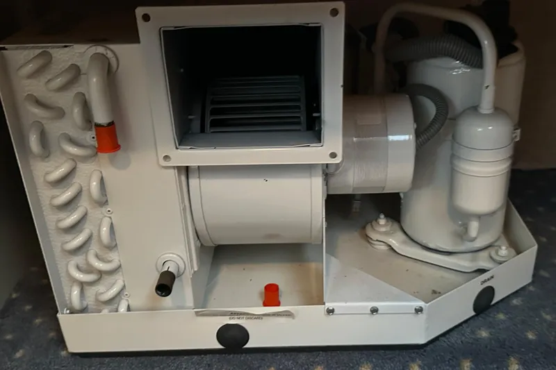 Slide: The Image of Air conditioning unit inside 1984 Tollycraft 34 aft cabin boat. - 30